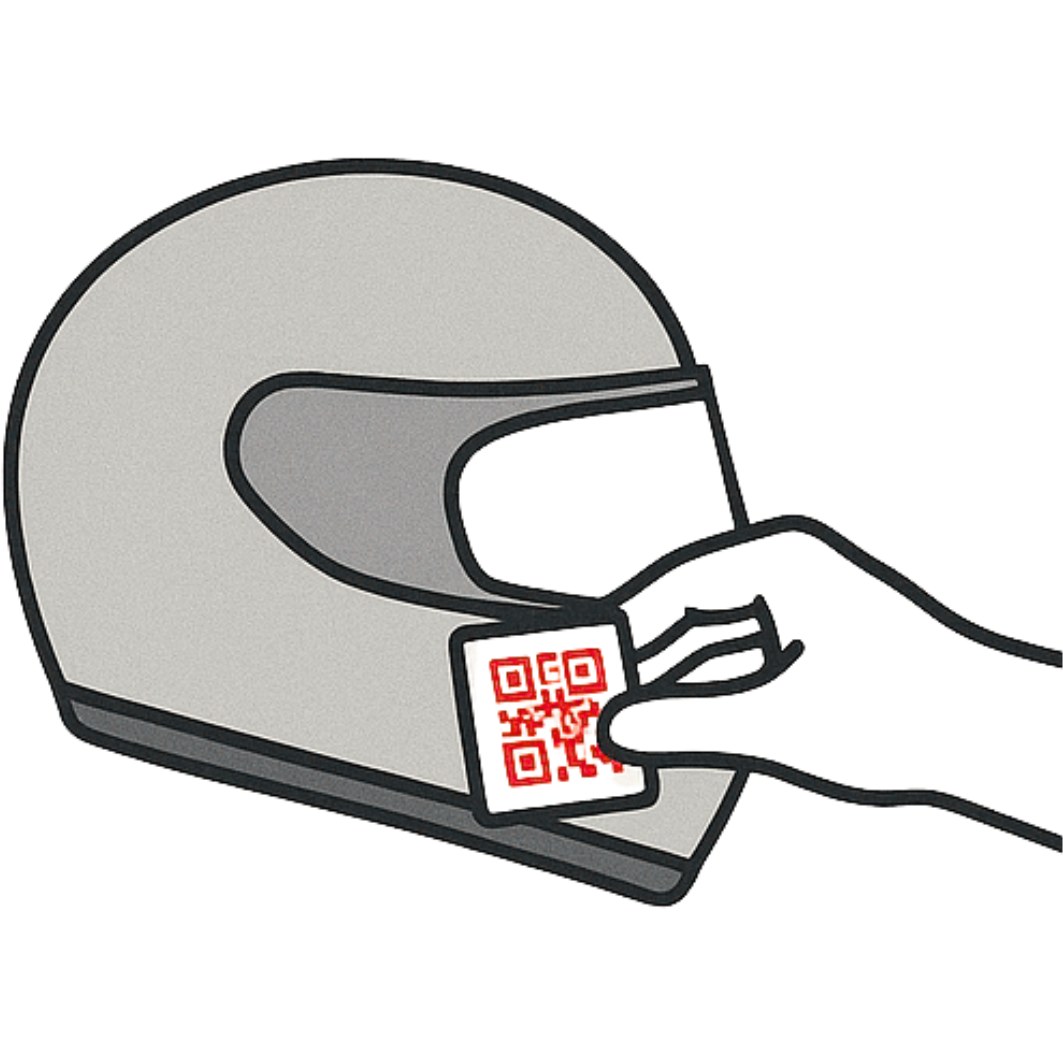 Stampalo ed applicalo sul tuo casco